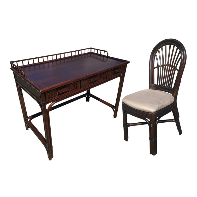 DArt Collection Stefani Solid Wood Desk and Chair Set Wayfair